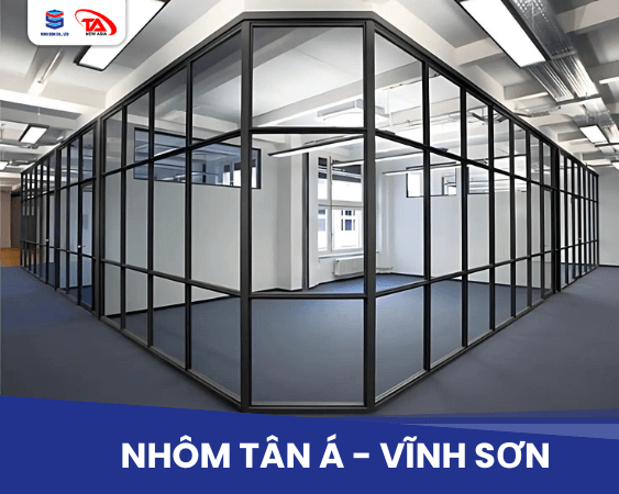 Vách ngăn làm từ nhôm hệ