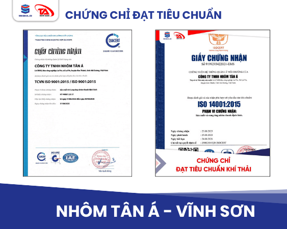 Chứng chỉ đạt chuẩn