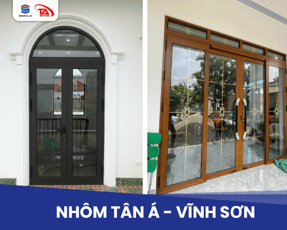 Cửa nhôm hệ - sang trọng, chắc chắn